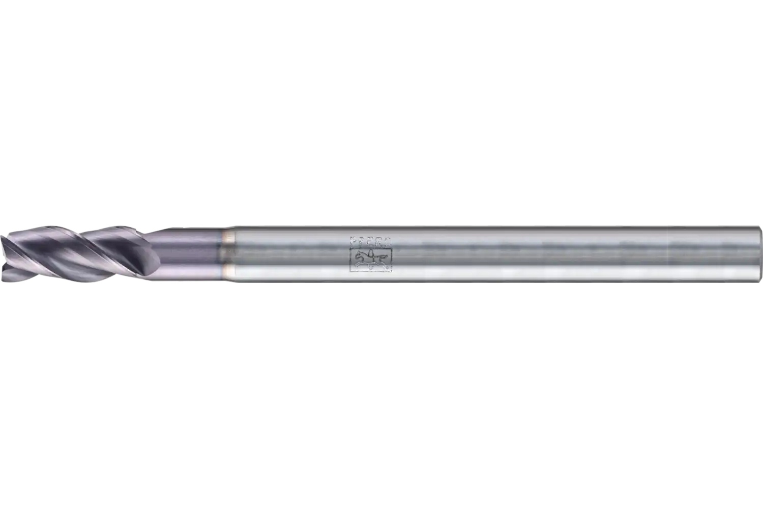 Picture of Pferd Chamfered End Mill, 3 flutes, 1/8" Dia, 1/4" APMX, 1-1/2" OAL, cylindrical shank